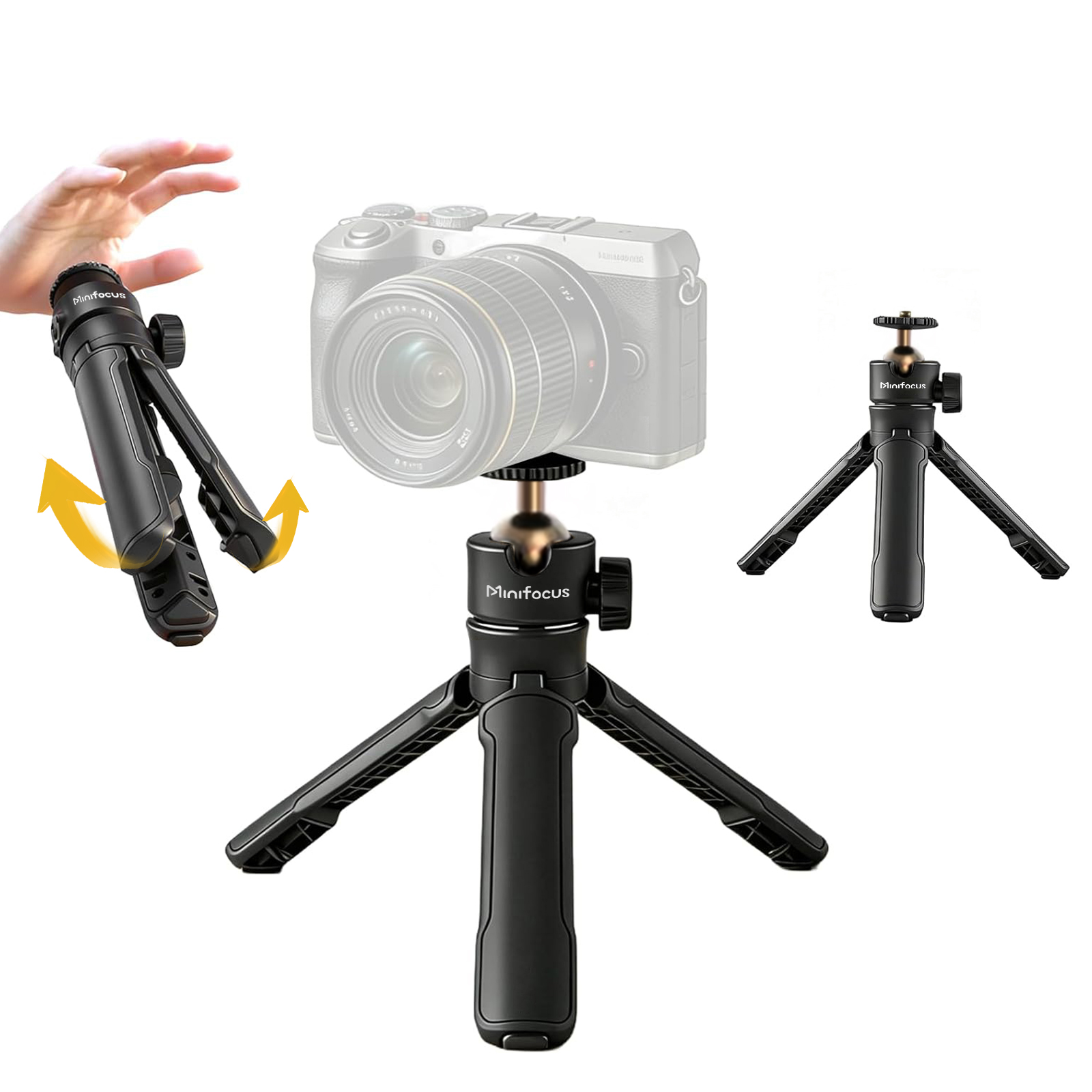 Dji Drone Mini 3 - Tripod Mini Satu Sentuhan dengan Pegangan