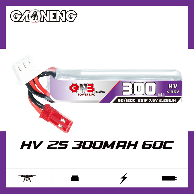 GAONENG GNB 2S 7.6V 300mAh 60C - Fpv Drone Battery ulasan dan harga